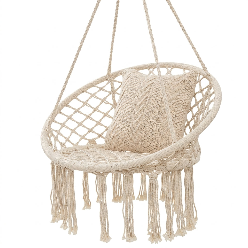 Silla Hamaca de Macramé