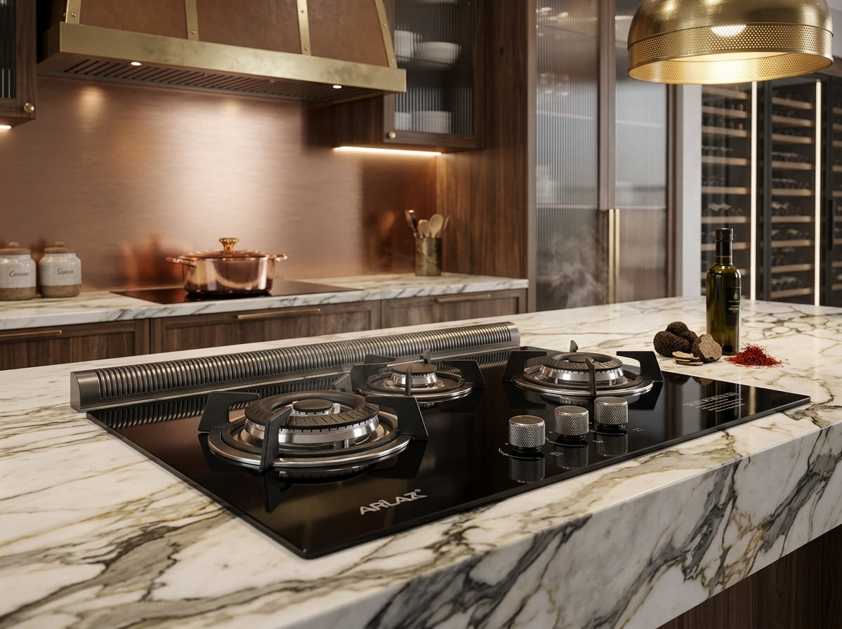 Cocina A Gas Empotrada 3 Hornillas
