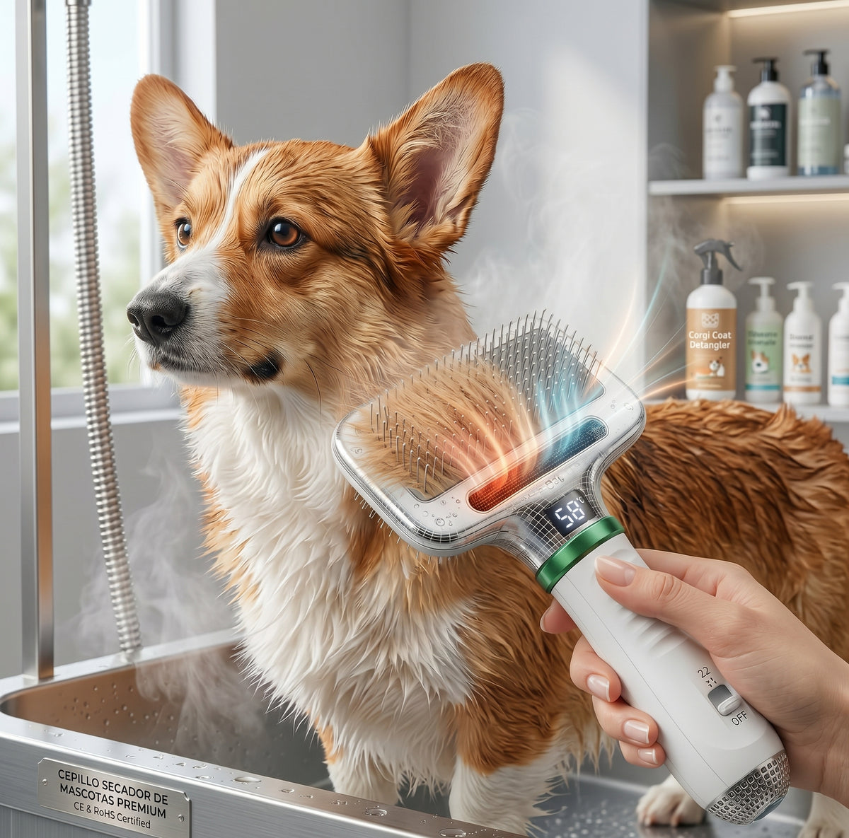 Secador pelo portátil para mascotas
